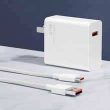 Load image into Gallery viewer, Xiaomi 67W Fast Charger Kit (Include a 1M Type C to USB Cable)