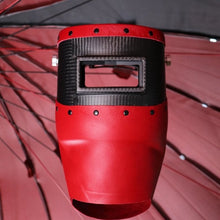 Load image into Gallery viewer, Carbon Fiber Welding Hood "Chopped Top and Bottom" with Premium Leather