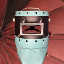 Load image into Gallery viewer, Carbon Fiber Welding Hood "Chopped Top and Bottom" with Premium Leather