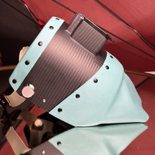 Load image into Gallery viewer, Carbon Fiber Welding Hood "Chopped Top and Bottom" with Premium Leather
