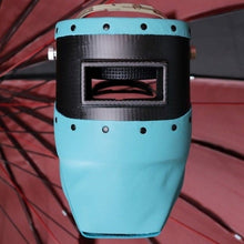 Load image into Gallery viewer, Carbon Fiber Welding Hood "Chopped Top and Bottom" with Premium Leather
