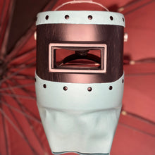 Load image into Gallery viewer, Carbon Fiber Welding Hood "Chopped Top and Bottom" with Premium Leather
