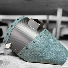 Load image into Gallery viewer, Carbon Fiber Welding Hood "Chopped Top and Bottom" with Premium Leather
