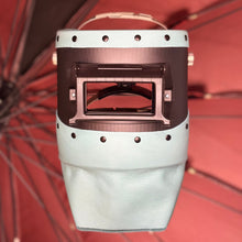 Load image into Gallery viewer, Carbon Fiber Welding Hood "Chopped Top and Bottom" with Premium Leather
